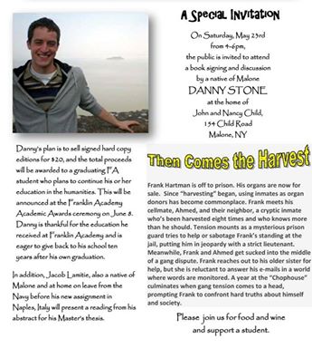 Here's a little more information about Danny Stone and his book signing.